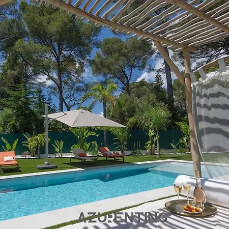 Azurenting - Les Palmiers - Piscine Privee ヴィラ ル·カネ